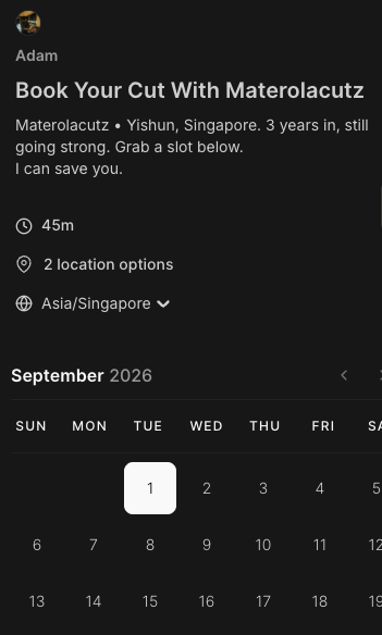 Built a fully booking system that clients can conveniently secure bookings